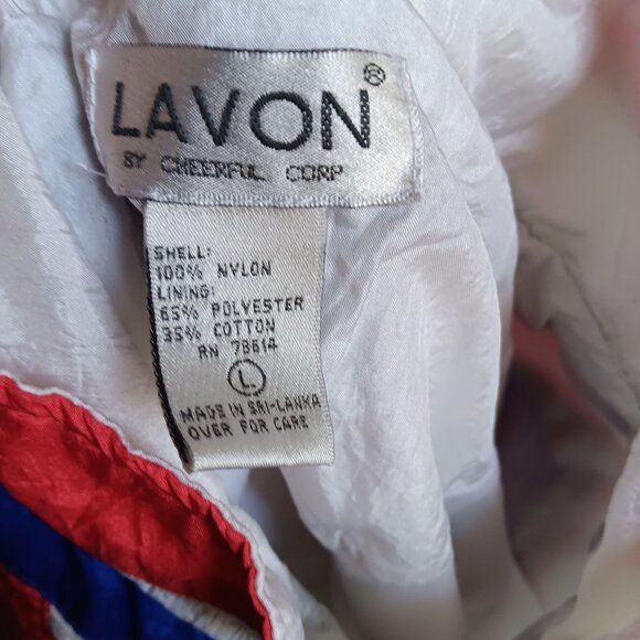 Vintage Women's Large Jacket Lavon Marine Club Windbreaker Yacht Large White - Picture 7 of 7